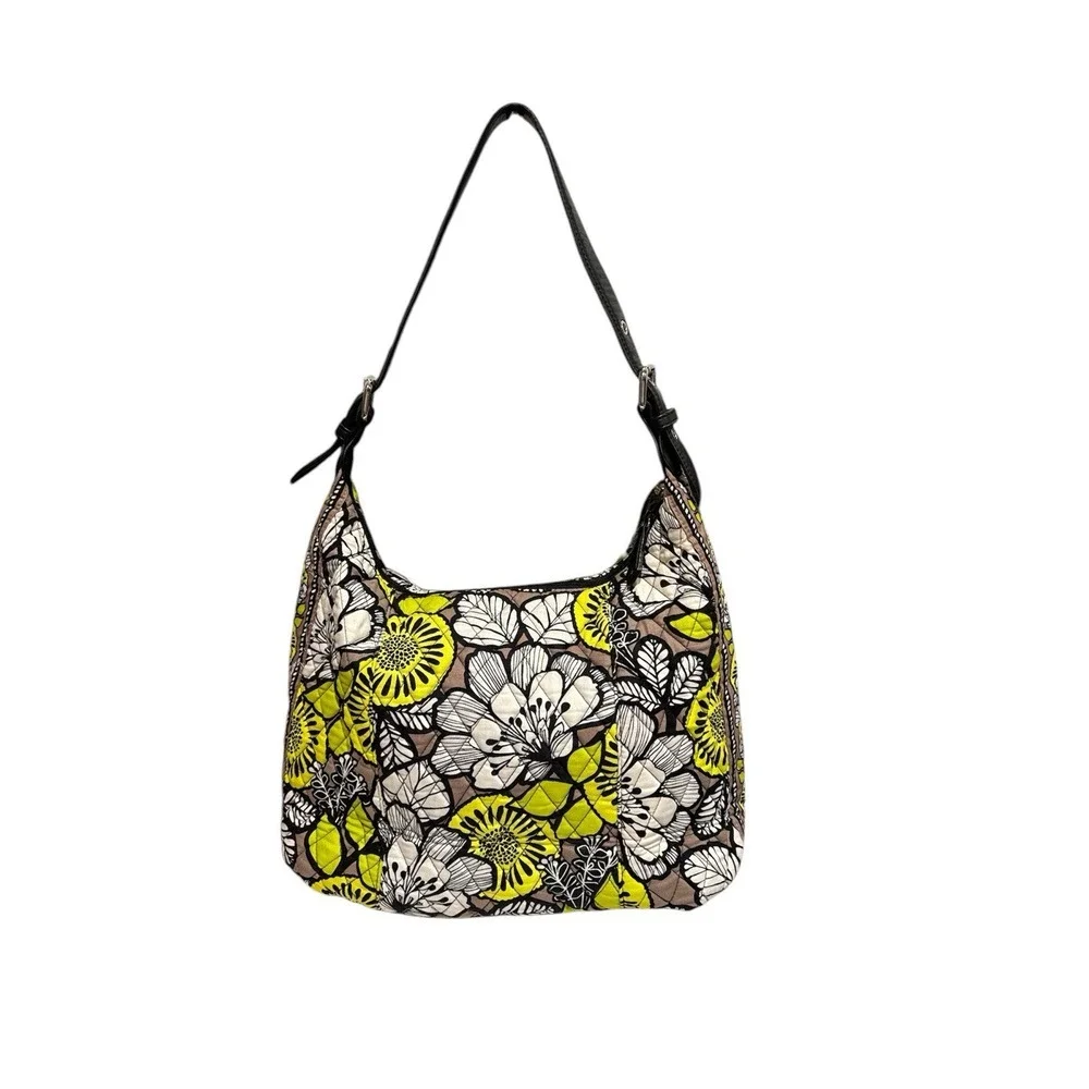 VERA BRADLEY On‎ the Go Crossbody - Citron Pattern - Gray & Citrus Colors NWOT